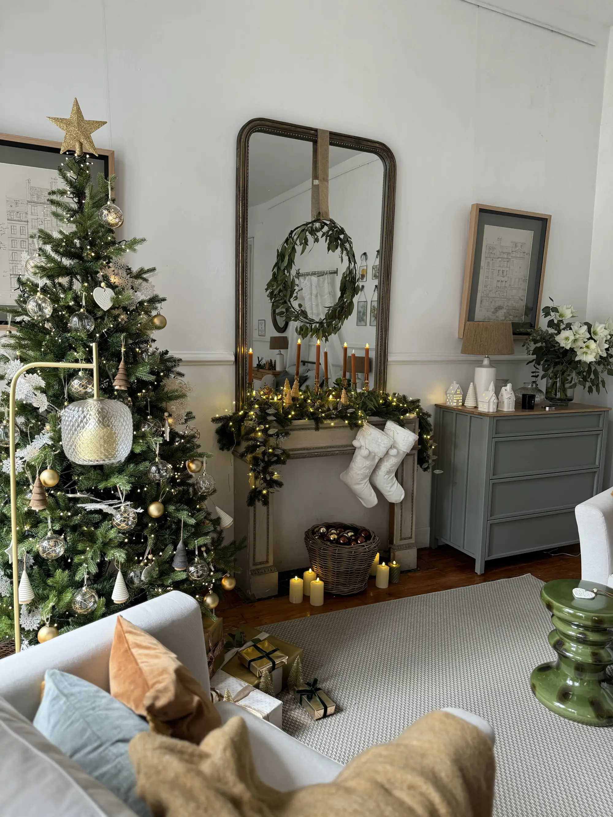 El árbol de Navidad del dormitorio