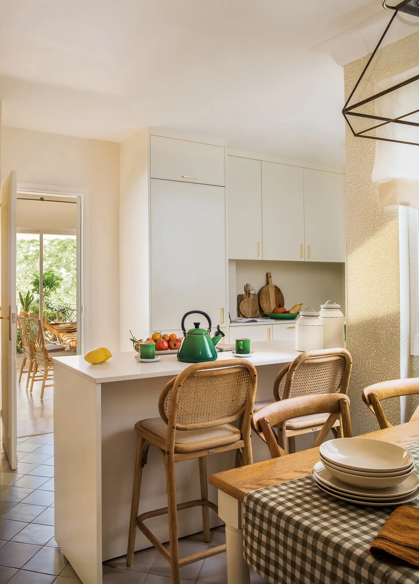Cocina con barra