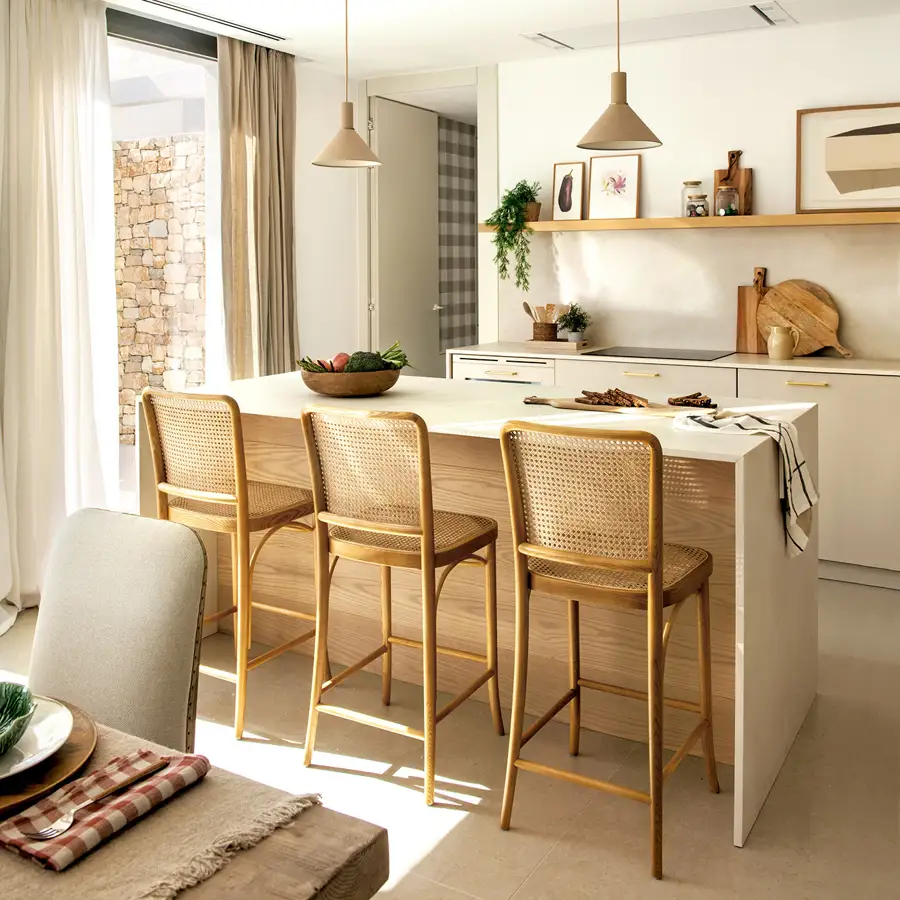 cocina pequena y abierta al salon 00586330