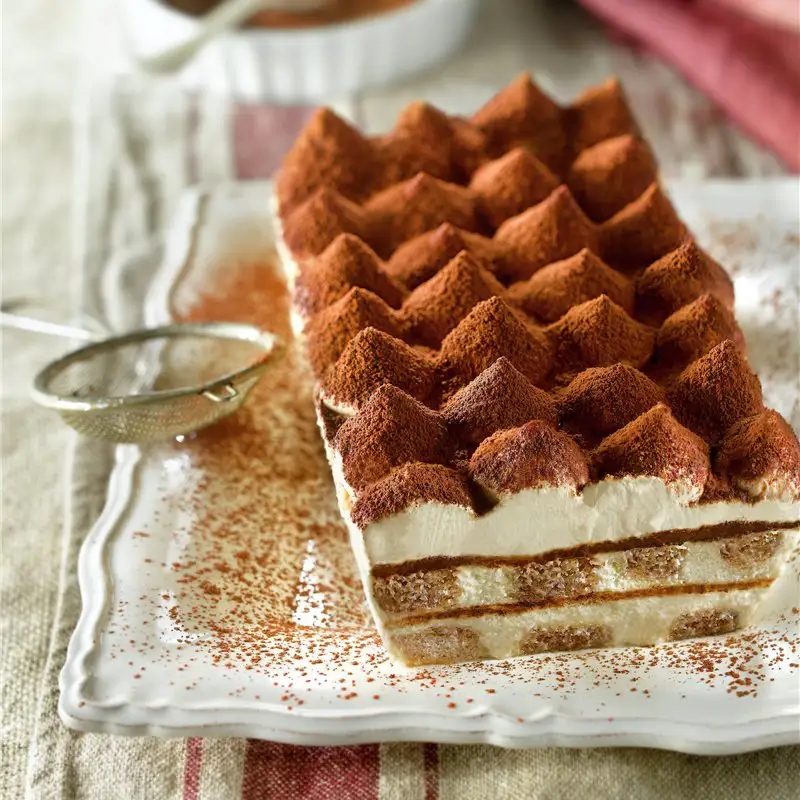 Tiramisú con crema de turrón de Jijona