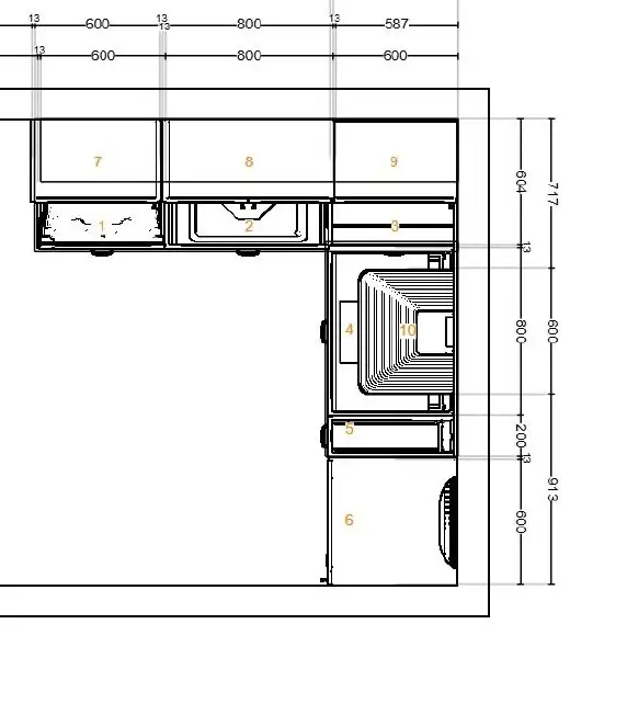 Plano de la cocina