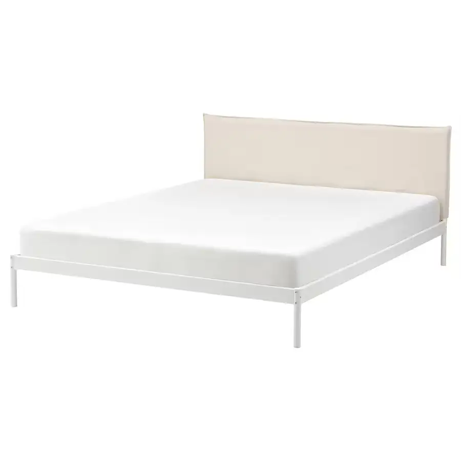 Estructura cama blanco vissle beige Kleppstad de IKEA