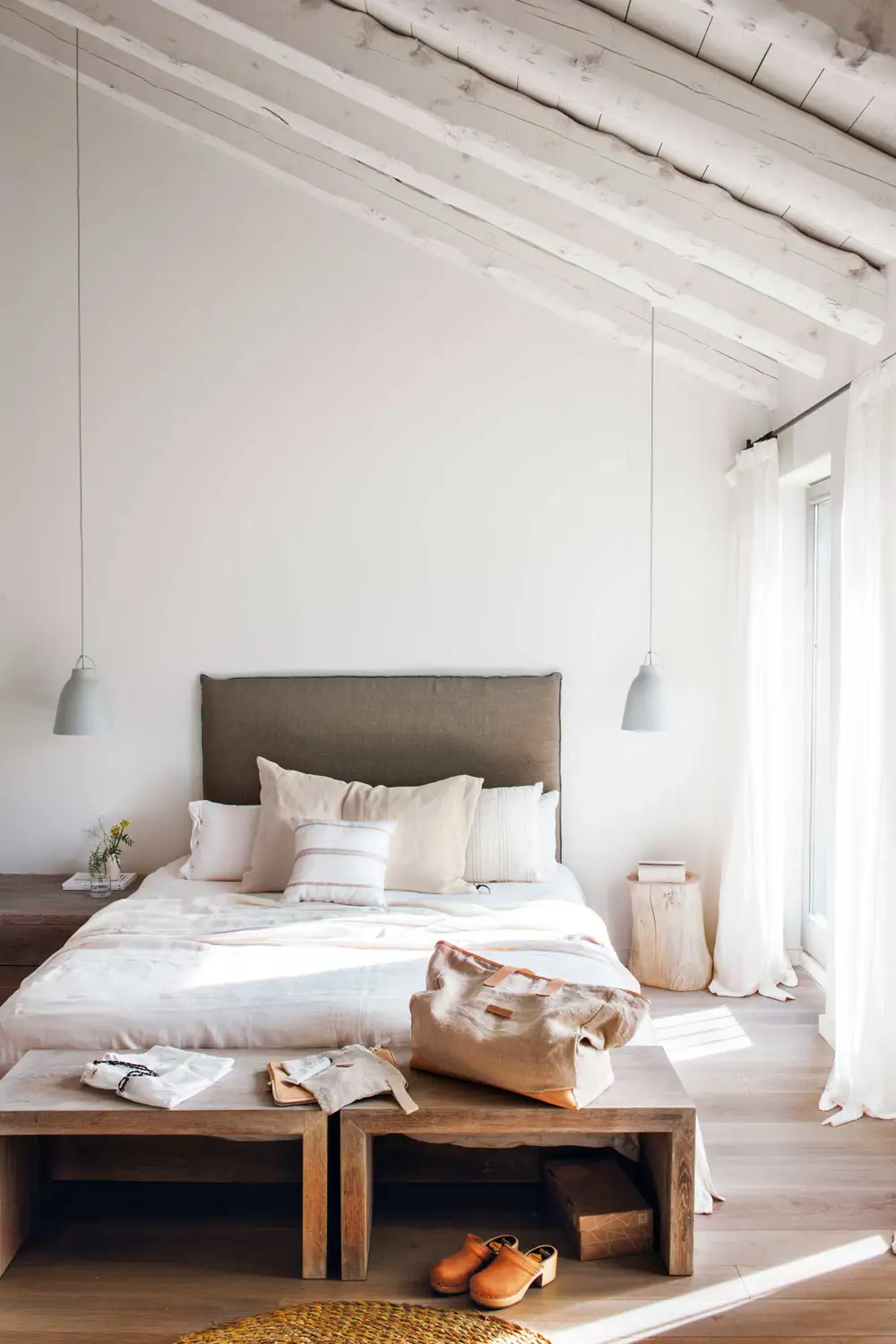 Dormitorio moderno de estilo minimalista