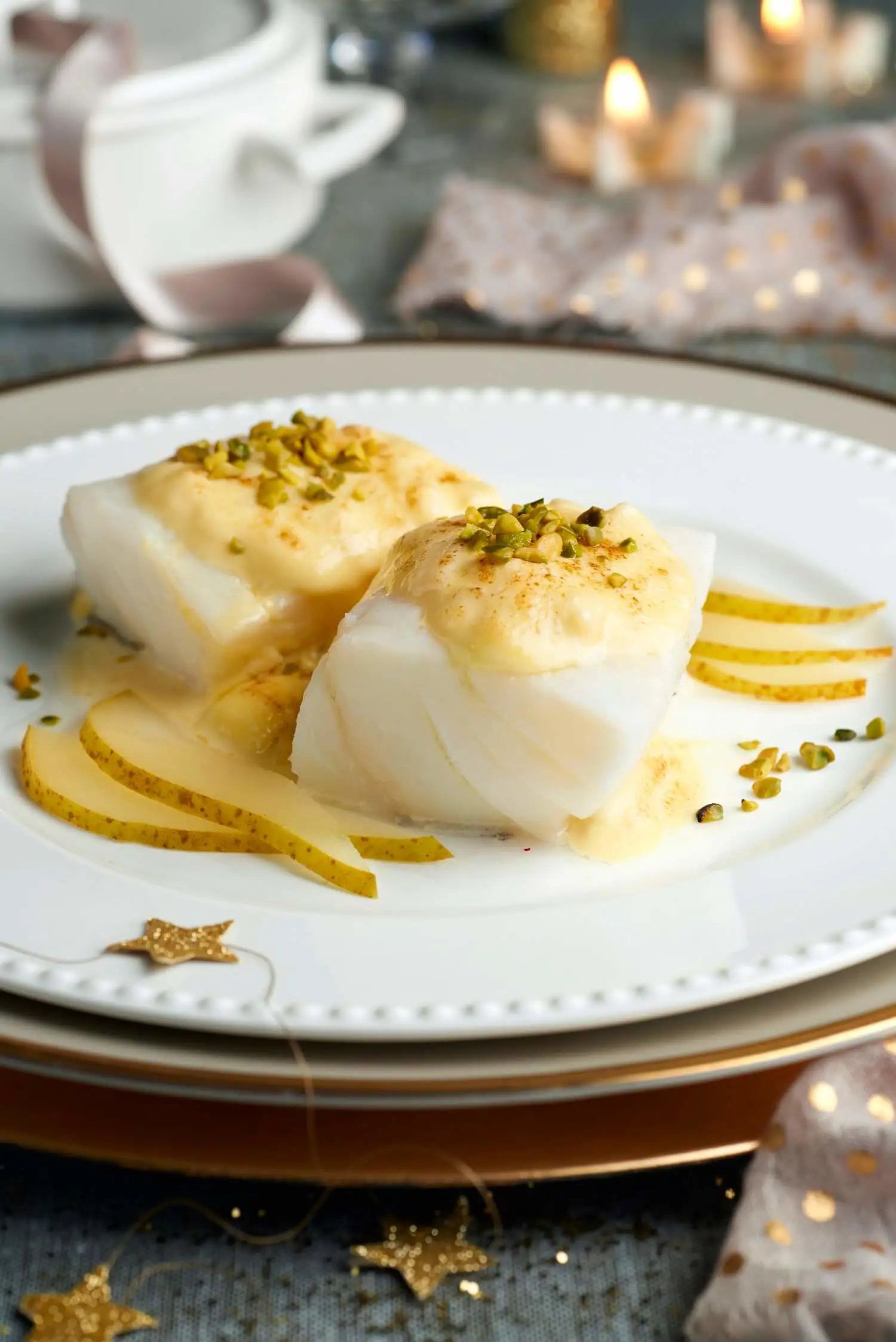 mejores recetas con pescado Bacalao con mayonesa de pera