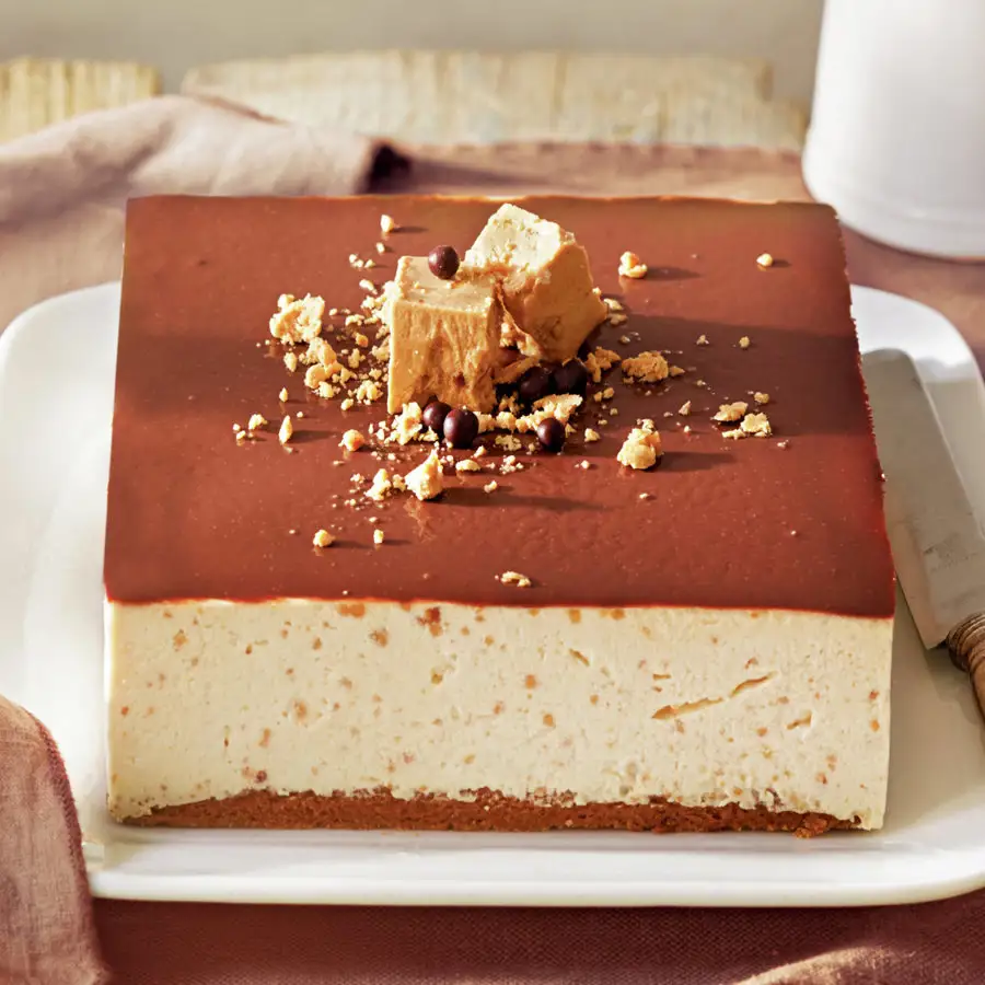 Mousse de turrón de Jijona con chocolate