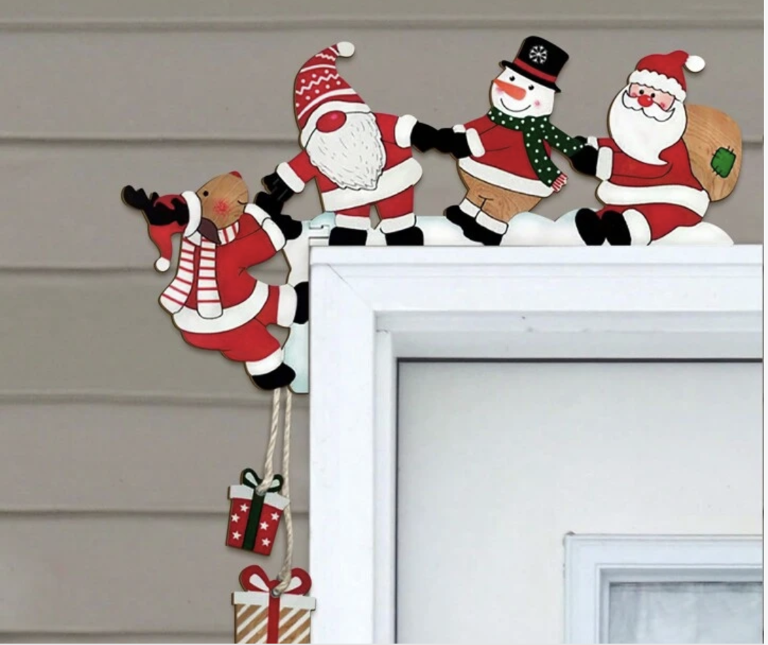 Adorno navideño para la puerta