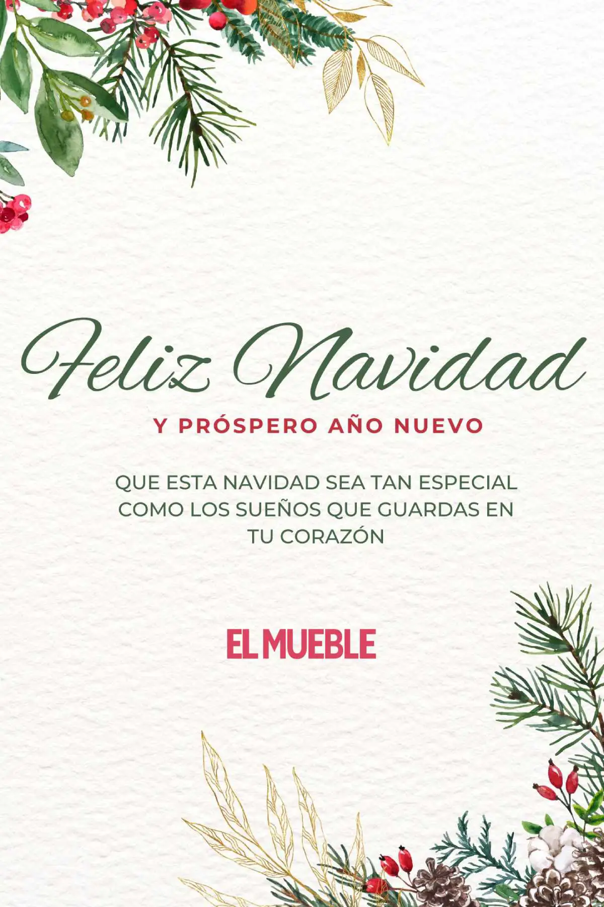Green And Red Minimalist Watercolor Branch Holiday Card (10)