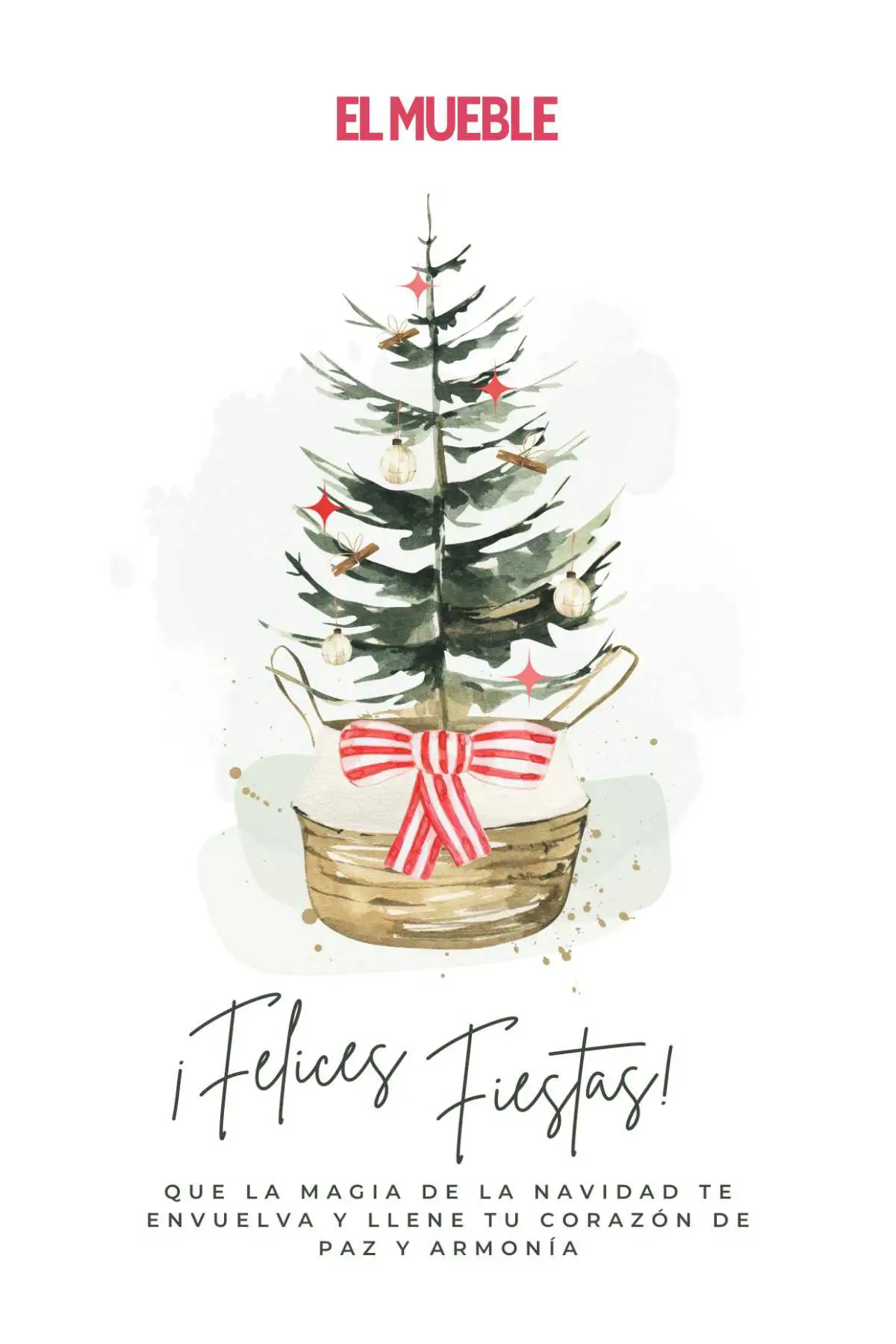 Green And Red Minimalist Watercolor Branch Holiday Card (8)