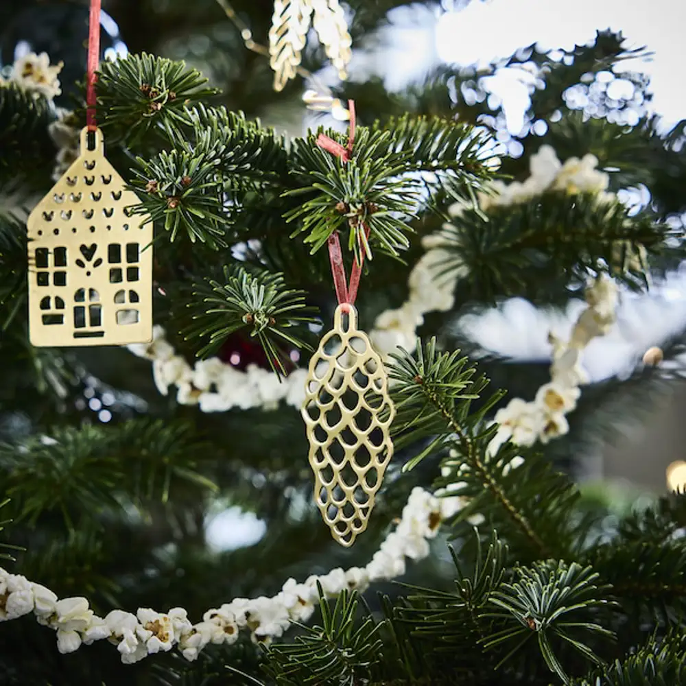 Adornos de Navidad metalizados IKEA