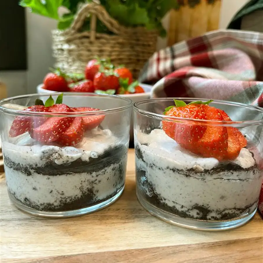 Postre de Oreo en vasitos