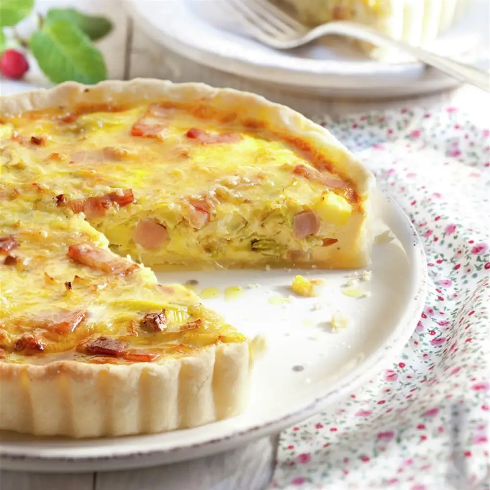 Quiche Lorraine de beicon y puerro