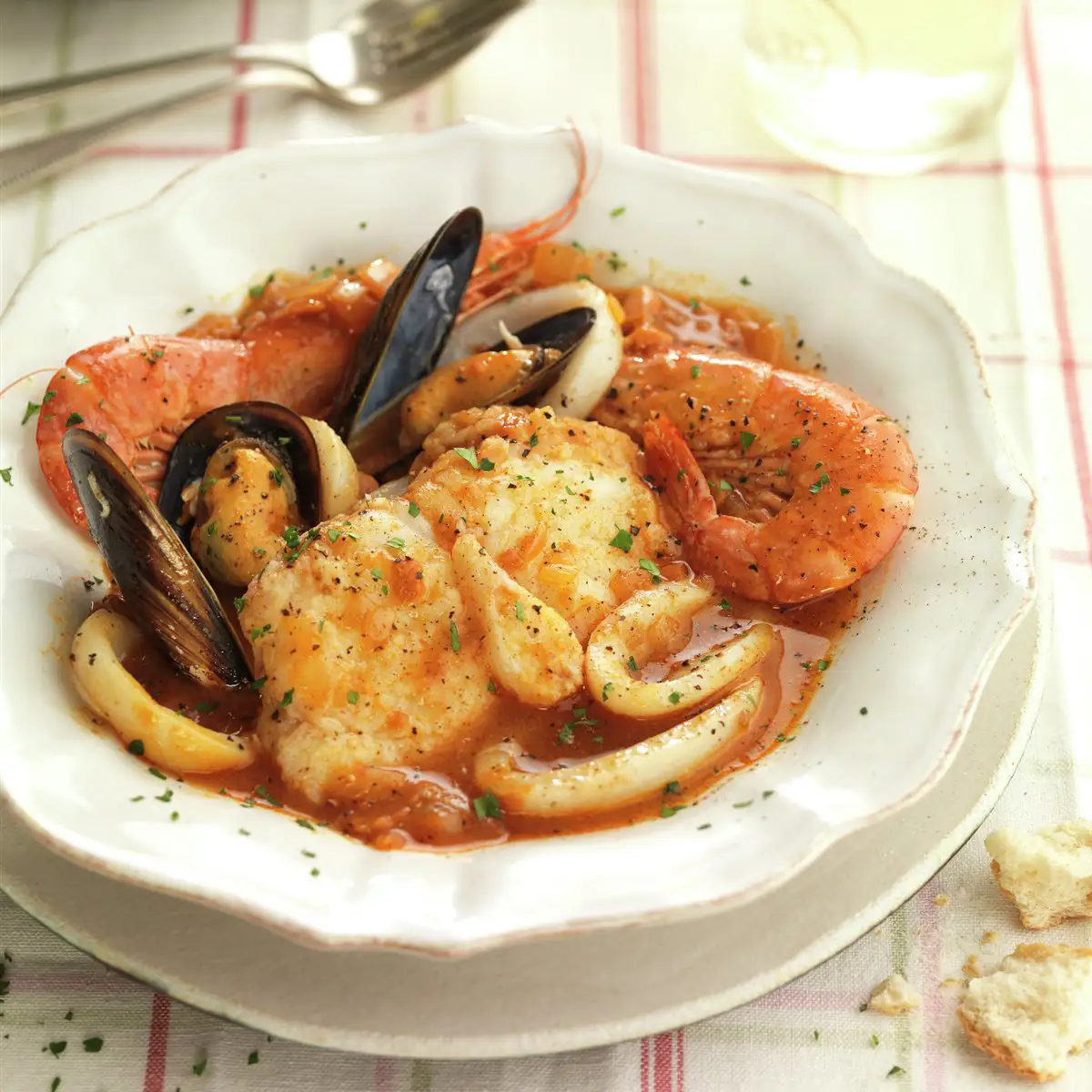 Segundo plato: Zarzuela de pescado y marisco