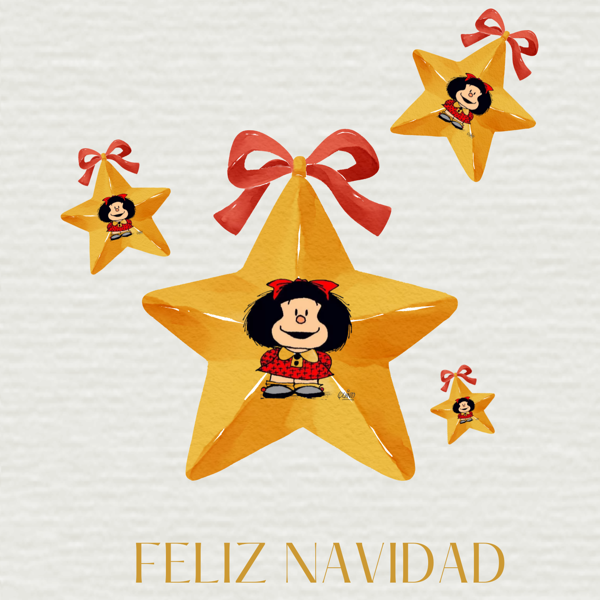 6 frases de Mafalda con tarjetas para desear una Feliz Navidad con un toque de humor inteligente