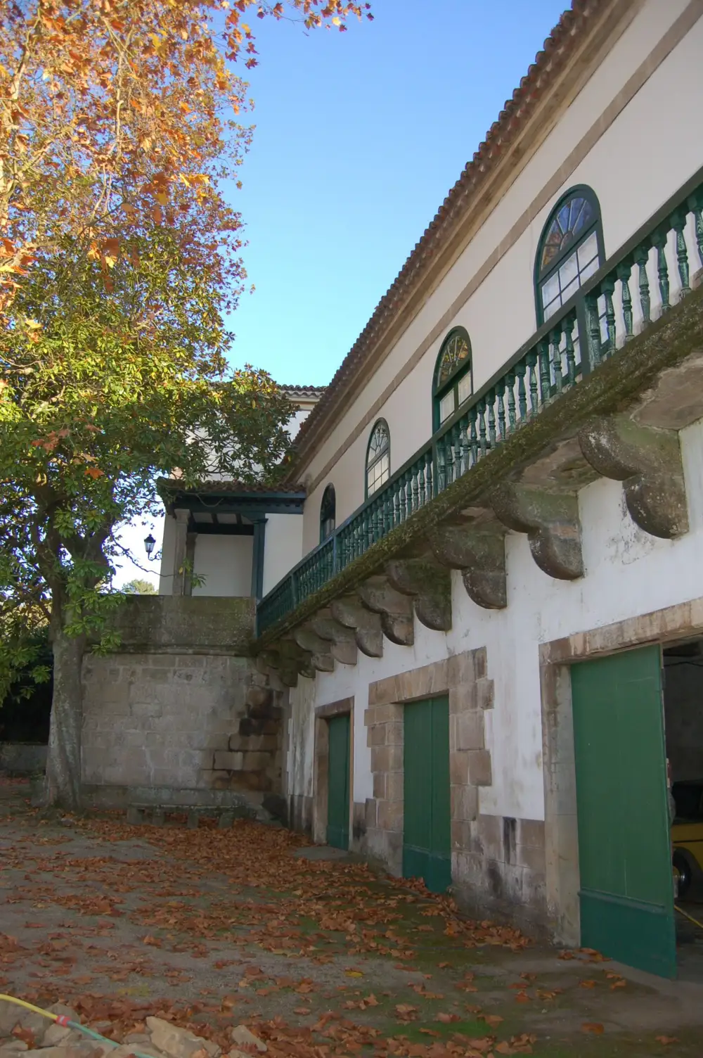 Lateral de la vivienda principal del Pazo de Aián