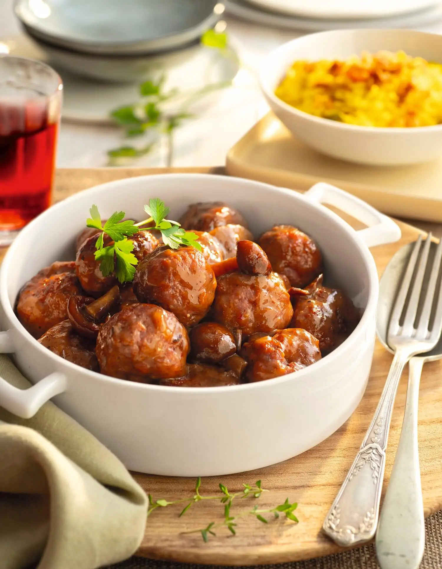 recetas con trompetas de la muerte albondigas con salsa de setas