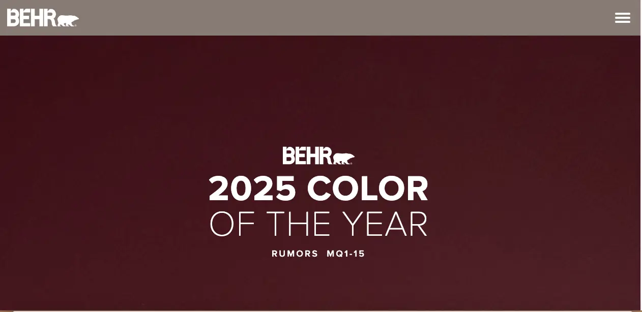 Behr Rumors color 2025