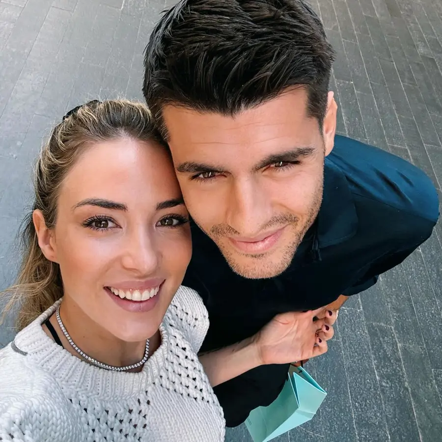 alice campello alvaro morata casa milan