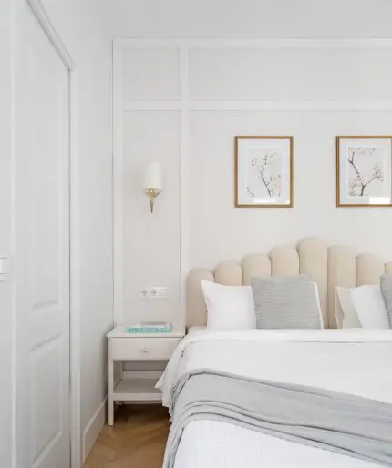 El dormitorio, la suite protagonista de la casa