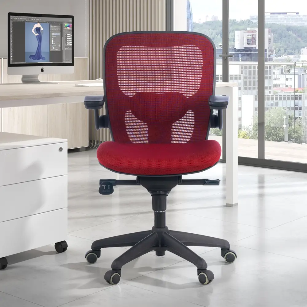 silla ergonomica gioconda soporte lumbar red