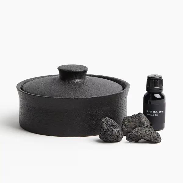 Ambientador de aceites con piedras de lava