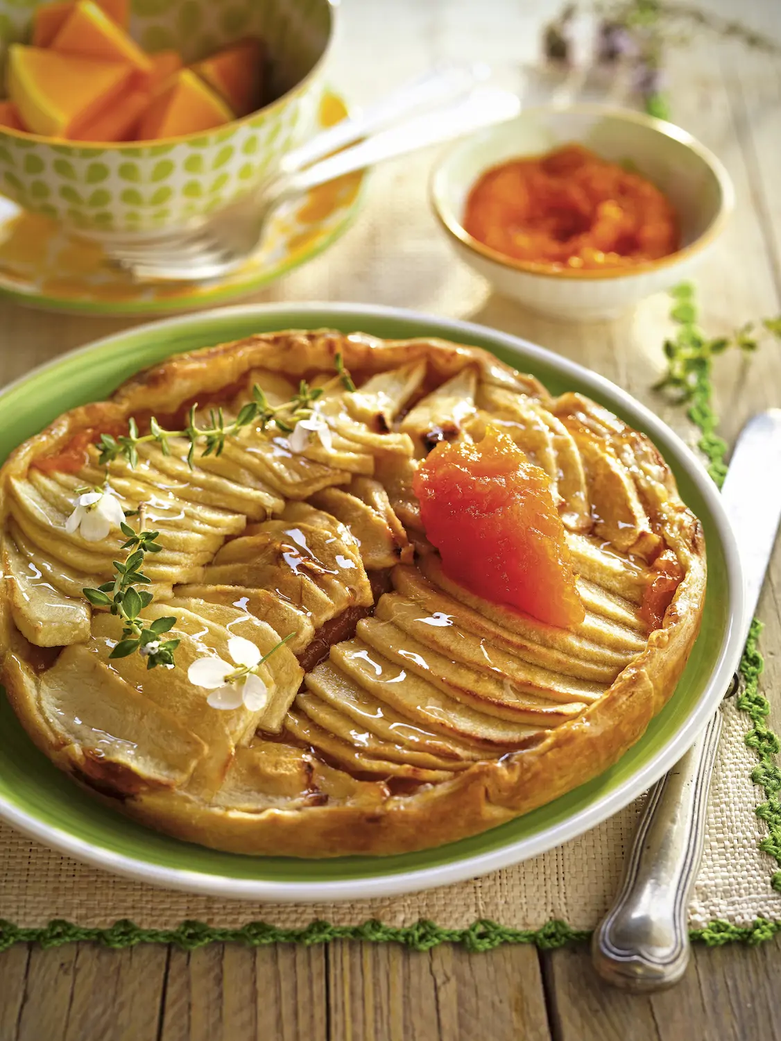 postres de invierno con manzana Tarta de manzana