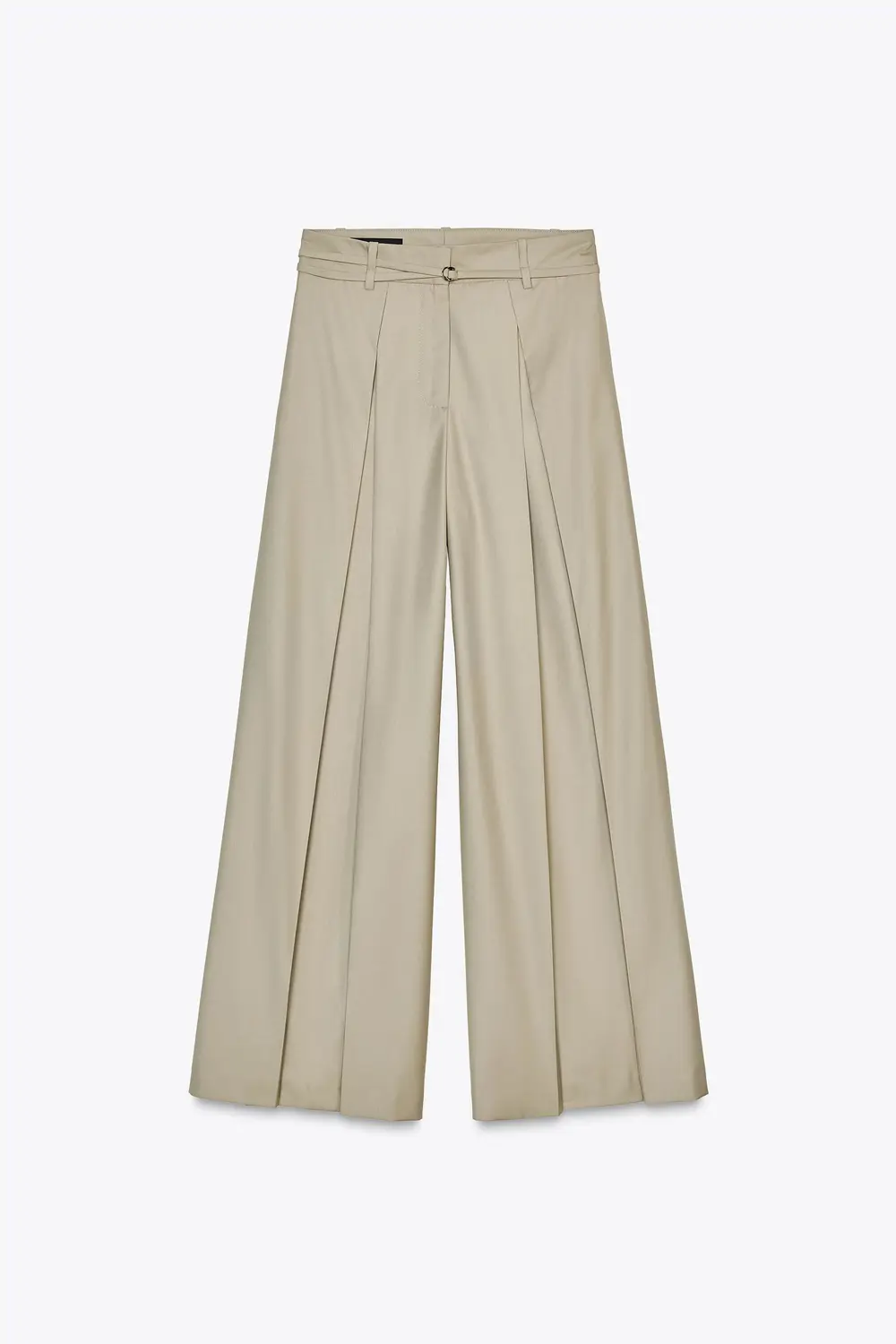 Pantalón ancho beige 