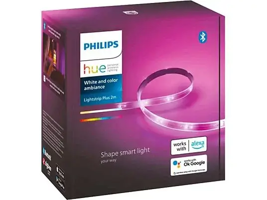 Philips Hue Lightstrip Plus - Set básico tiras LED colores RGB - Bluetooth