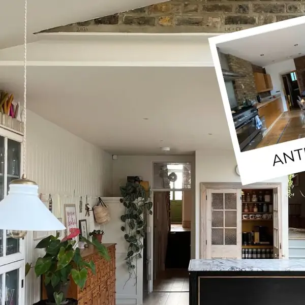 ANTES Y DESPUÉS | Soy interiorista y así transformé mi cocina oscura y clásica en un espacio moderno, con techos de cristal y cargado de personalidad