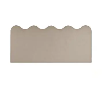 MAISONS DU MONDE - Wavy - Cabecero tapizado forma ondulada tejido teddy 160x73,5cm