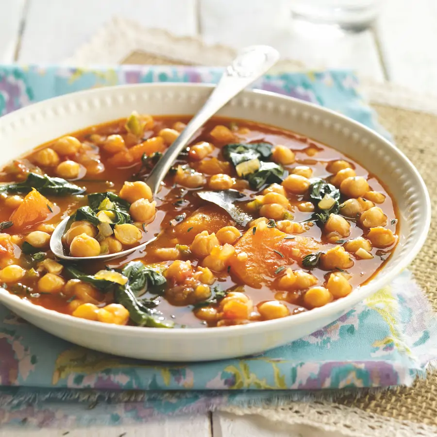 Garbanzos con espinacas