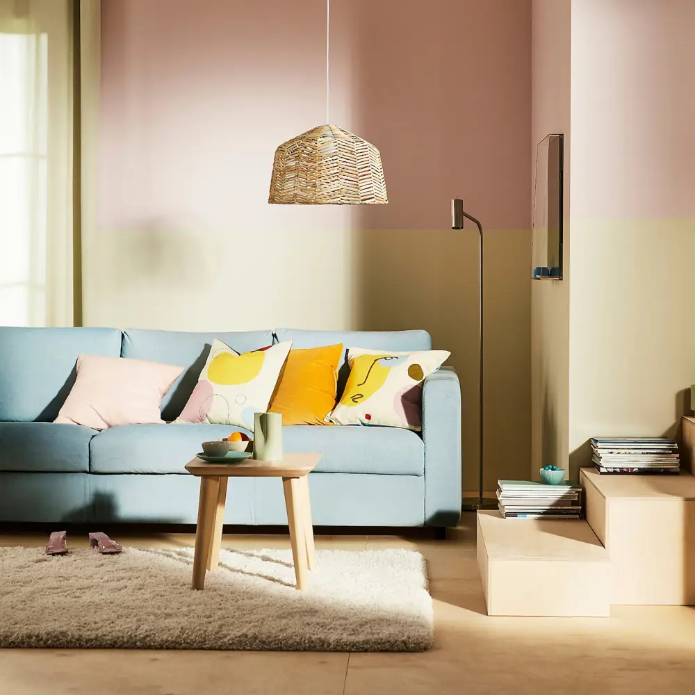 Salón con muebles de IKEA