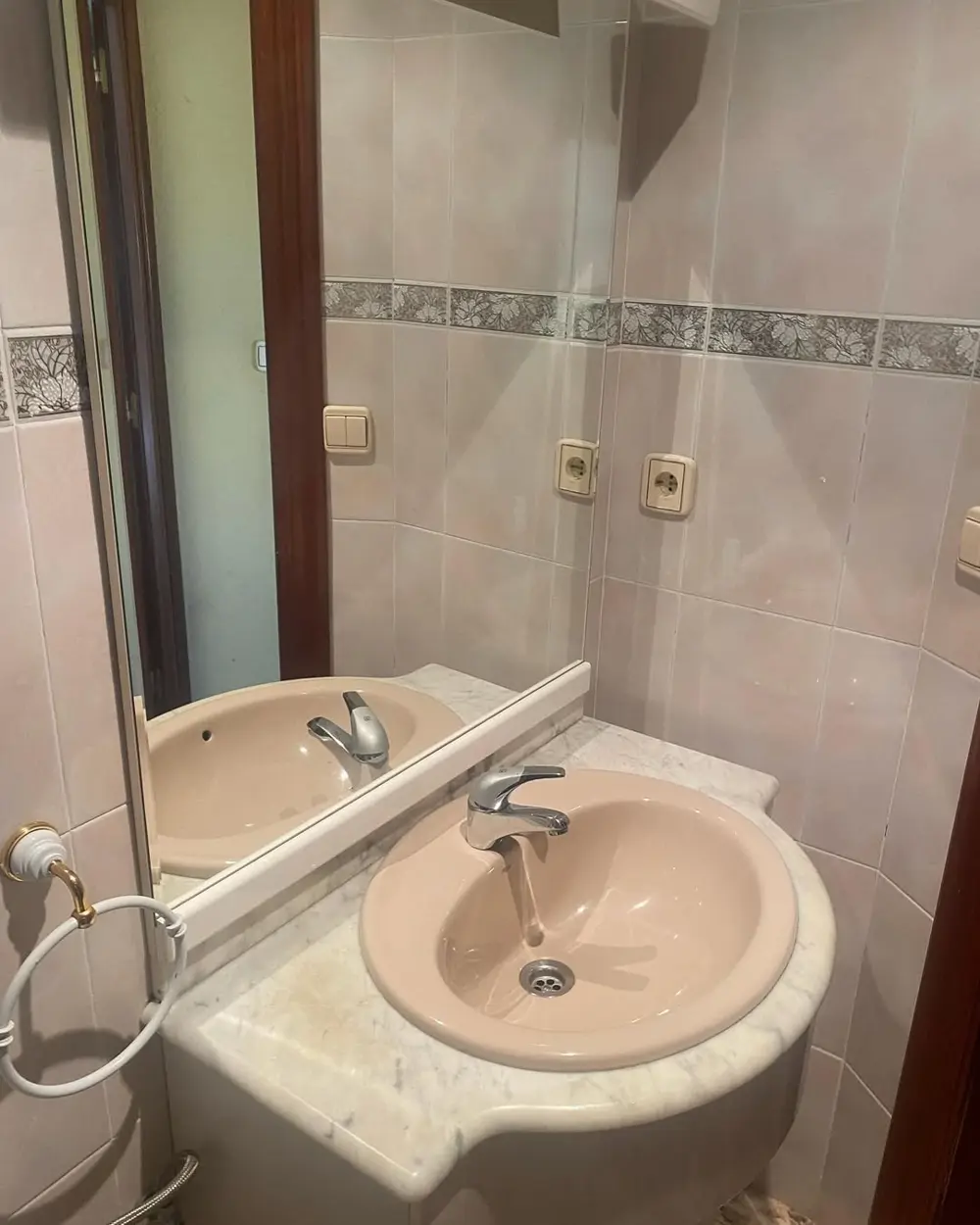 Antes de un baño anticuado