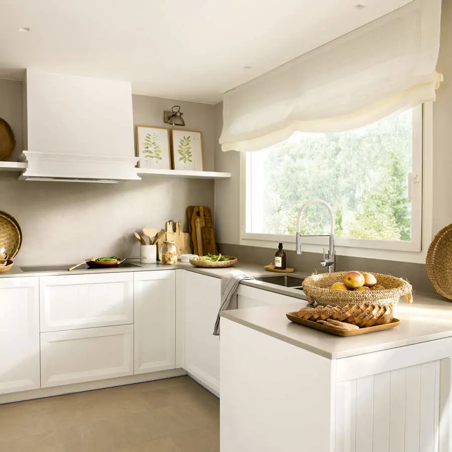 cocina blanca moderna 