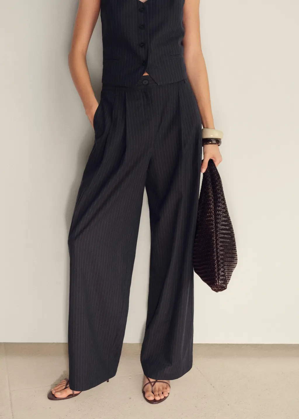 Pantalón traje raya diplomática