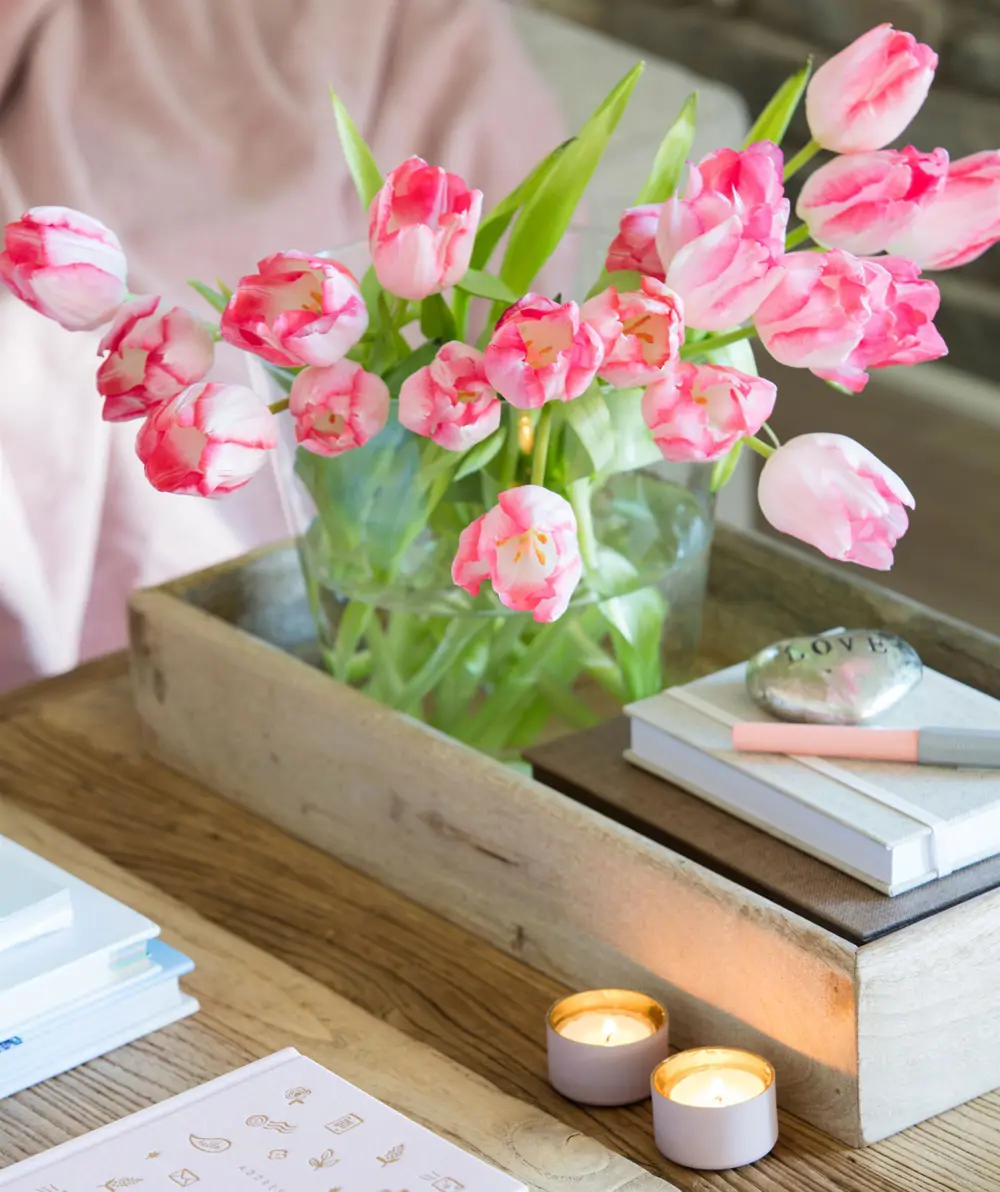 Tulipanes rosas