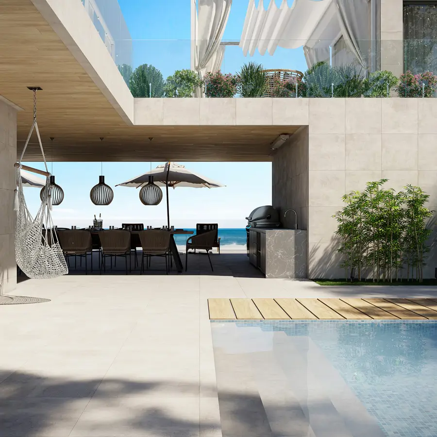 Cómo elegir azulejo para la zona de piscina
