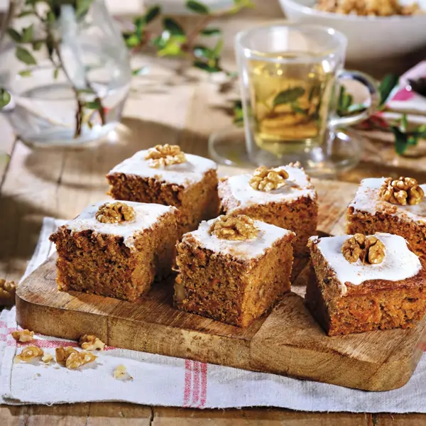 Bizcocho de zanahoria y nueces: un dulce delicioso y fácil de hacer, con muchas ideas para presentarlo