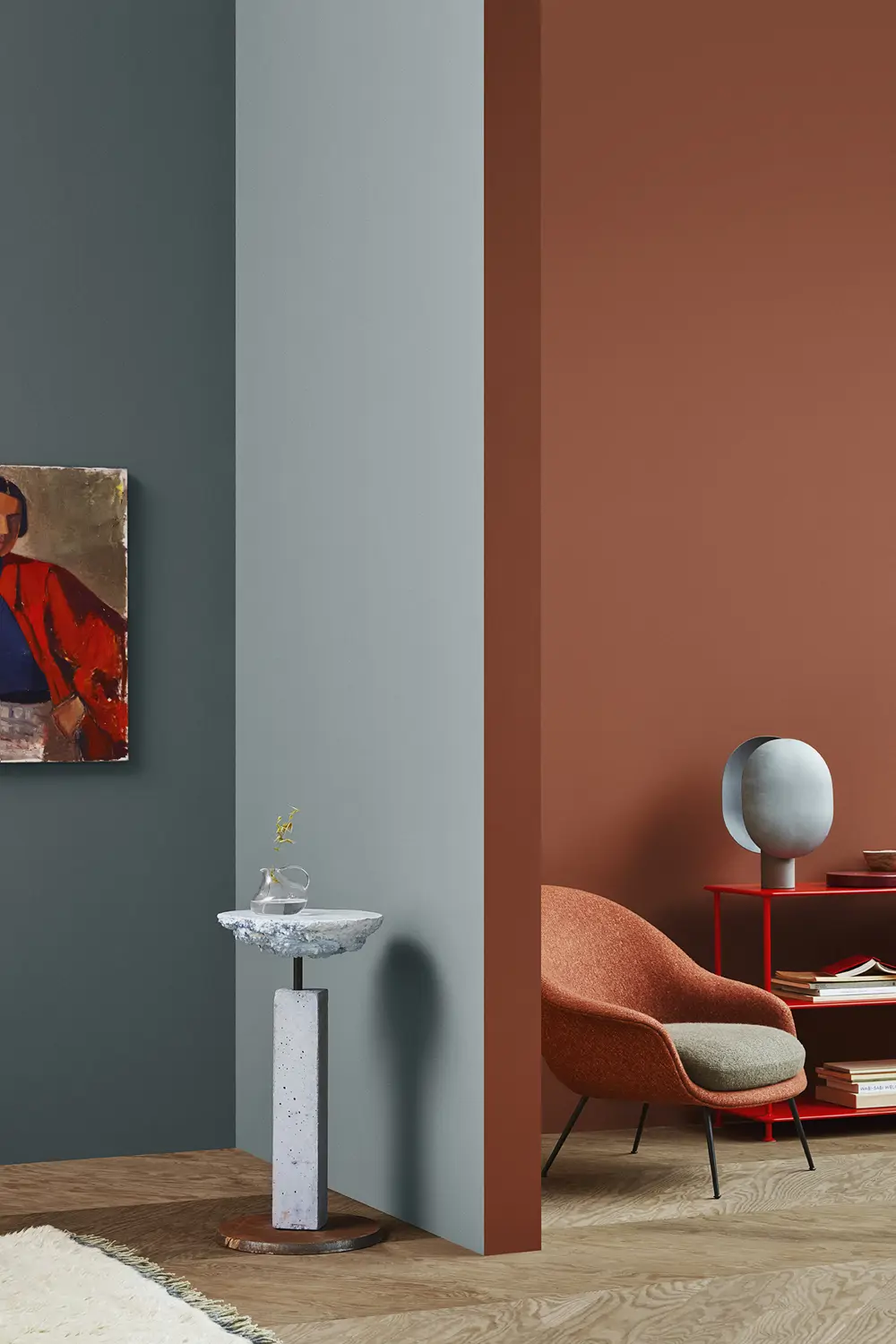 Jotun 5490 Serene Blue 20143 Lively Red