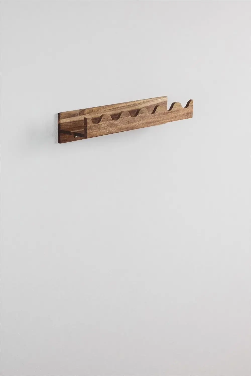 Estante de pared de madera de acacia