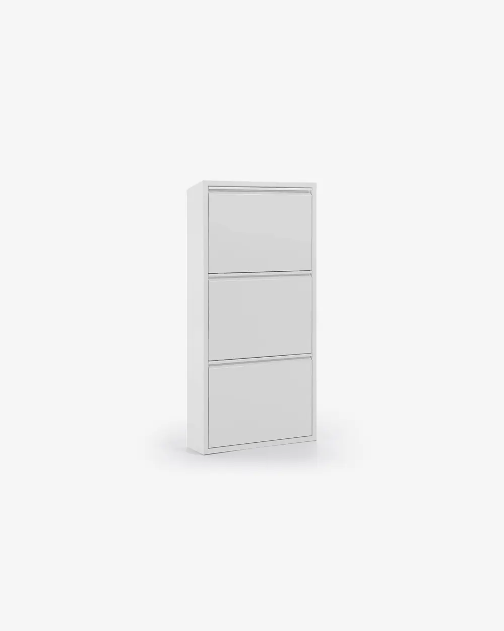 Zapatero blanco de Kave Home estrecho para pasillos