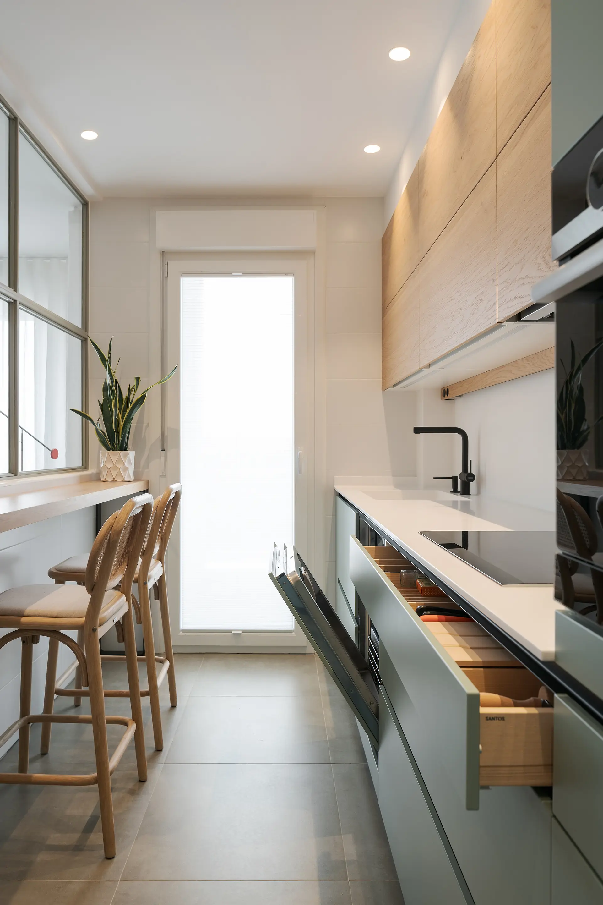 Cocina verde SANTOS