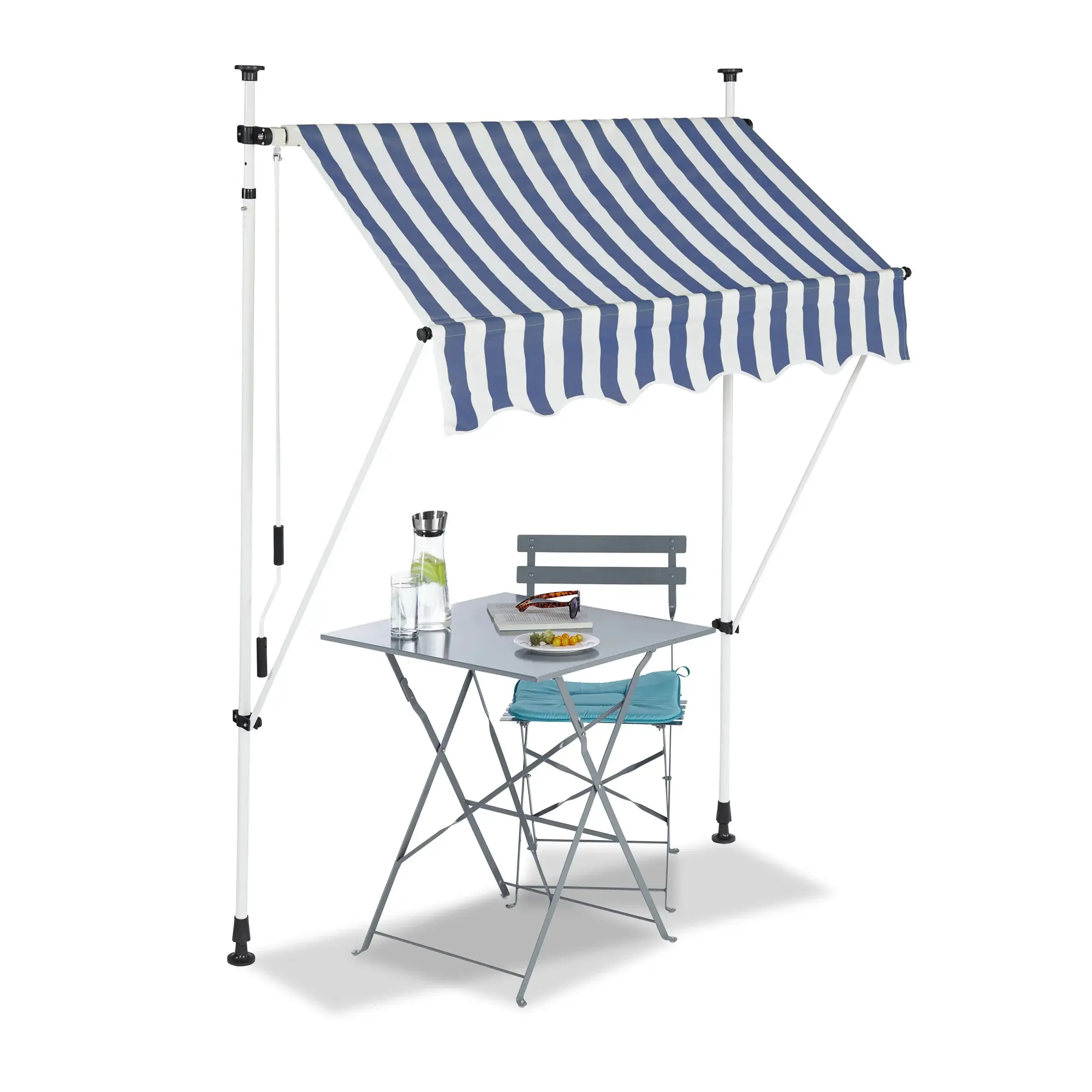 Toldo de vela retráctil sin taladro