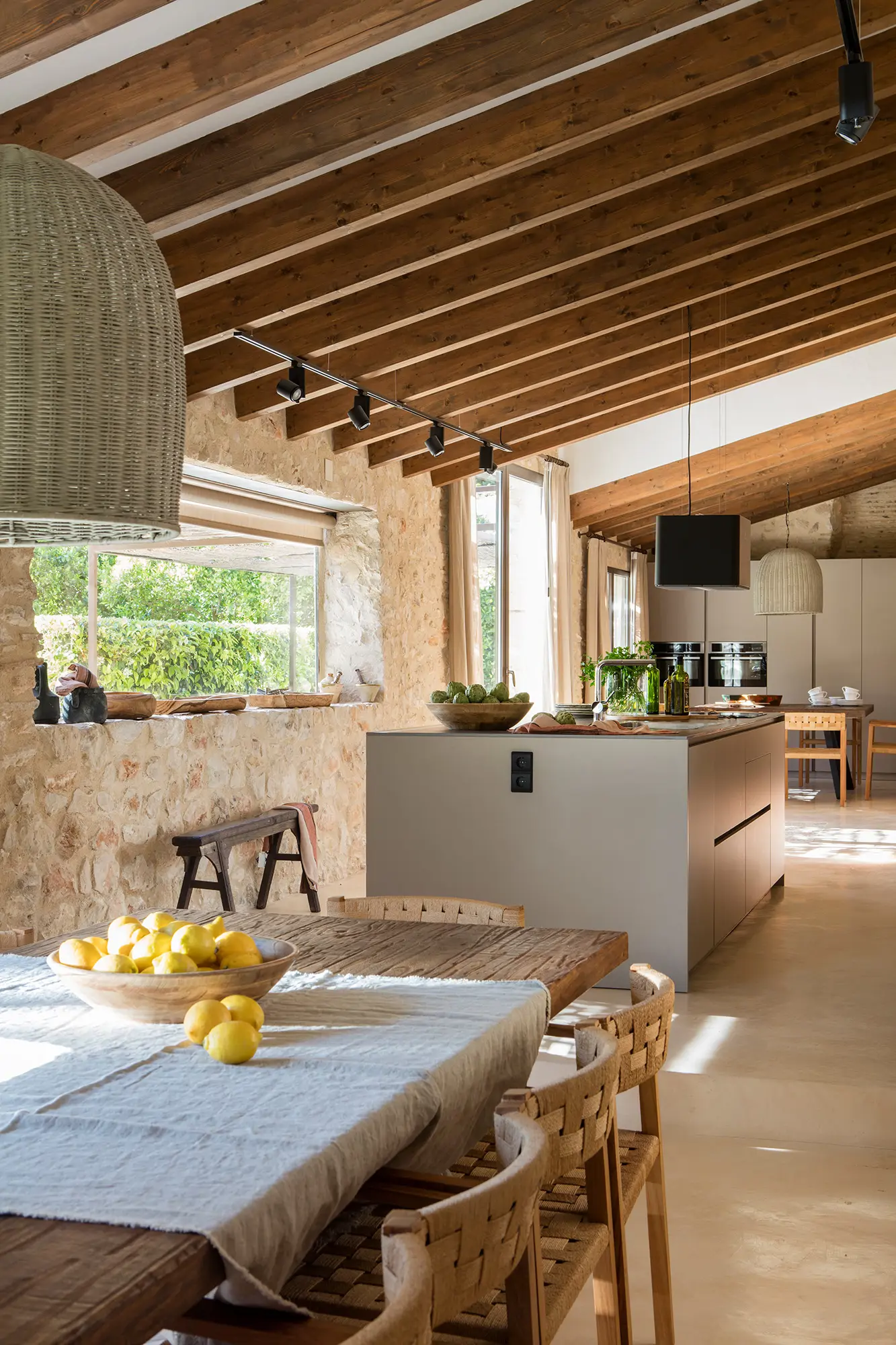 Cocina de estilo rústico moderno 