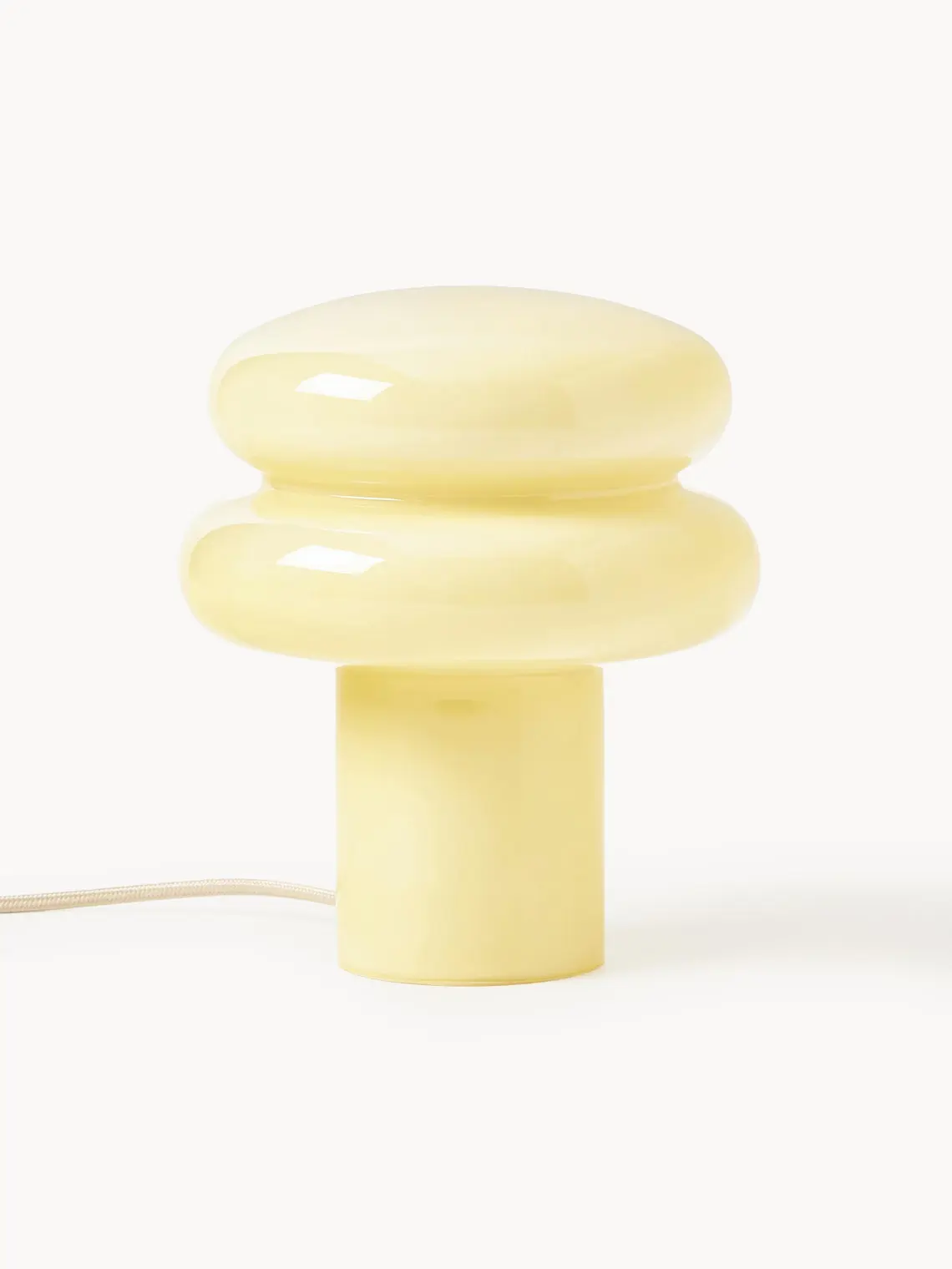 Lámpara de mesa pequeña de vidrio opalino Baya