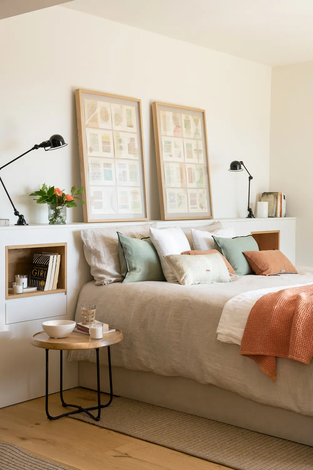 dormitorio con cabecero de obra 00560142