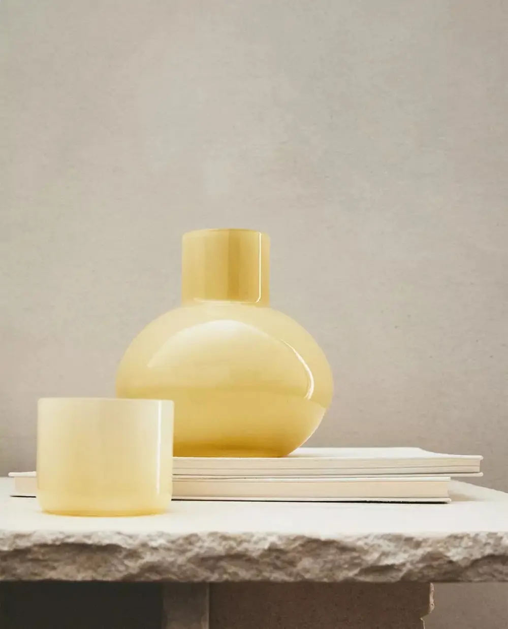 set jarron vaso zara home
