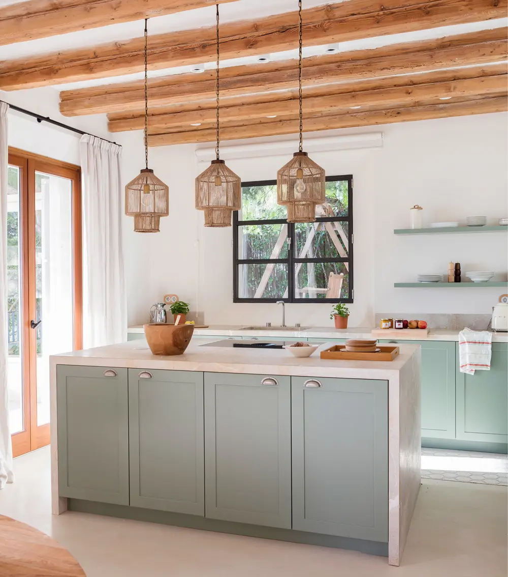 cocina de estilo rustico moderno 00593822