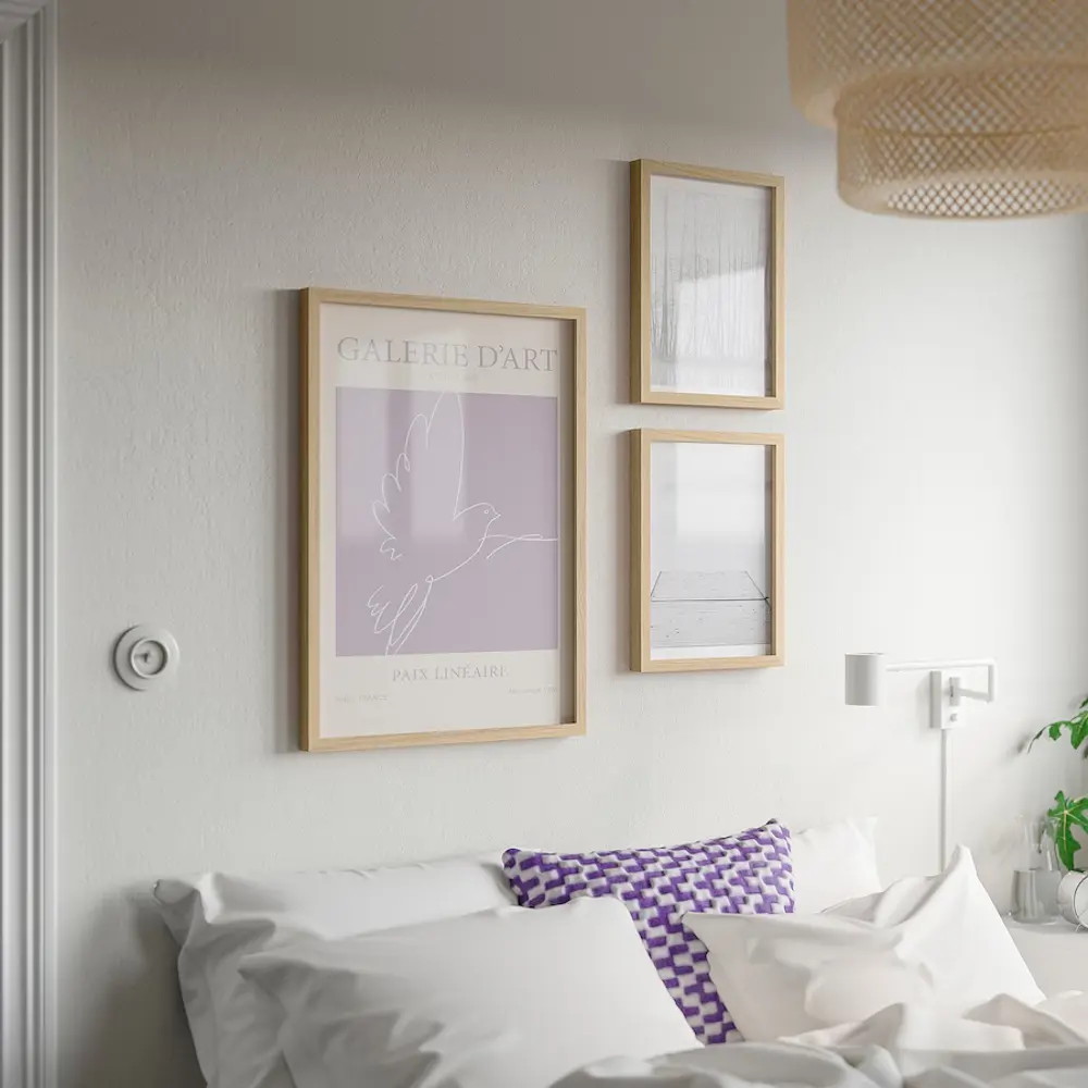 cuadro marco IKEA lila matisse decorar paredes