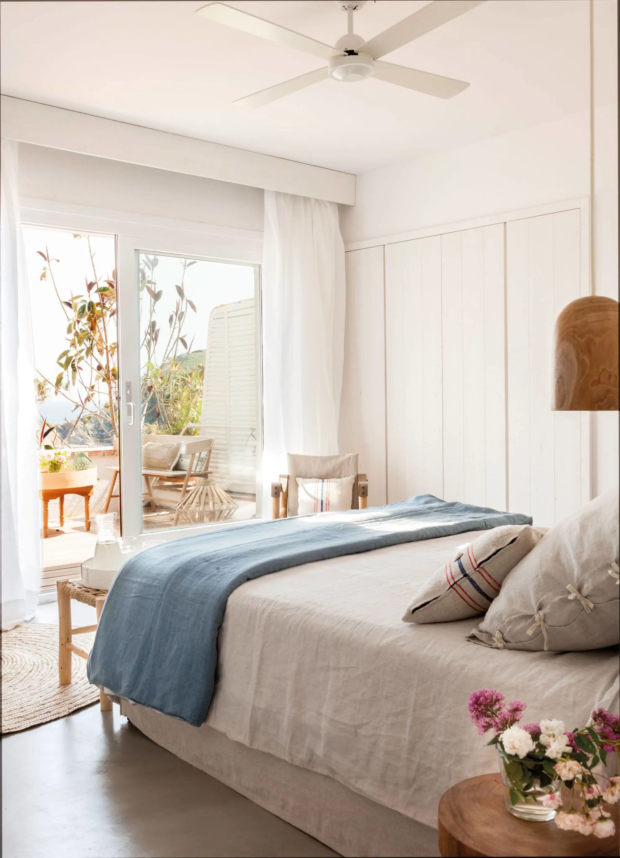 dormitorio blanco ventilador 00485143
