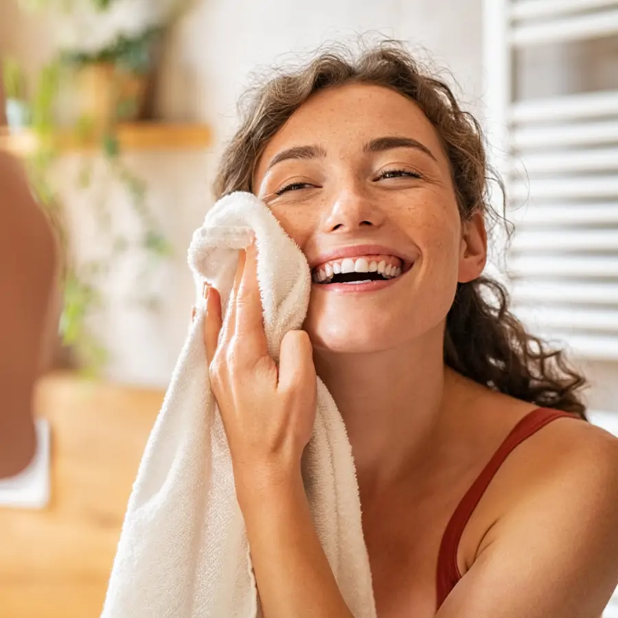 Mujer con toalla iStock